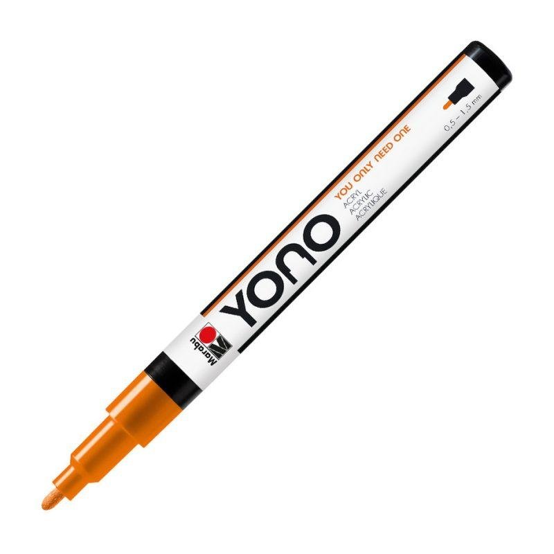 Akrilinis markeris Marabu Yono 0,5-1,5mm, oranžinės sp.
