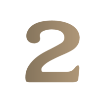 Skaičius 2,  40x2.5mm