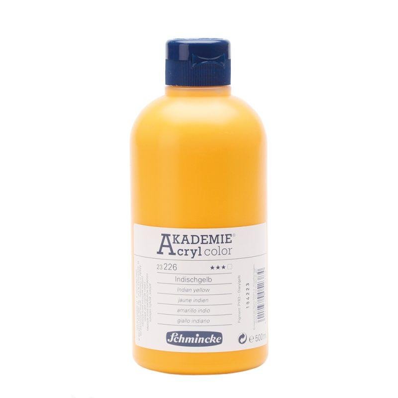 Akademie akriliniai dažai 500ml-indian yellow