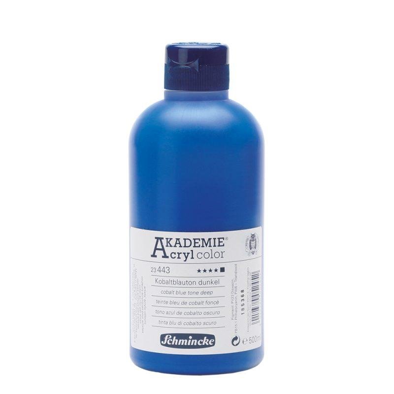 Akademie akriliniai dažai 500ml-cobalt blue hue deep