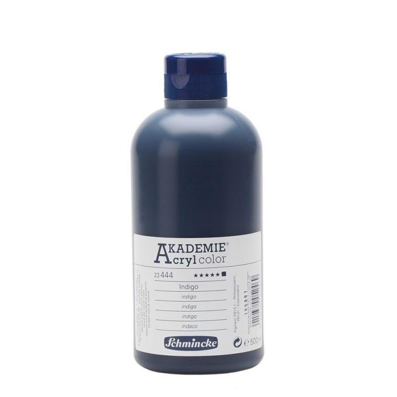 Akademie akriliniai dažai 500ml-indigo