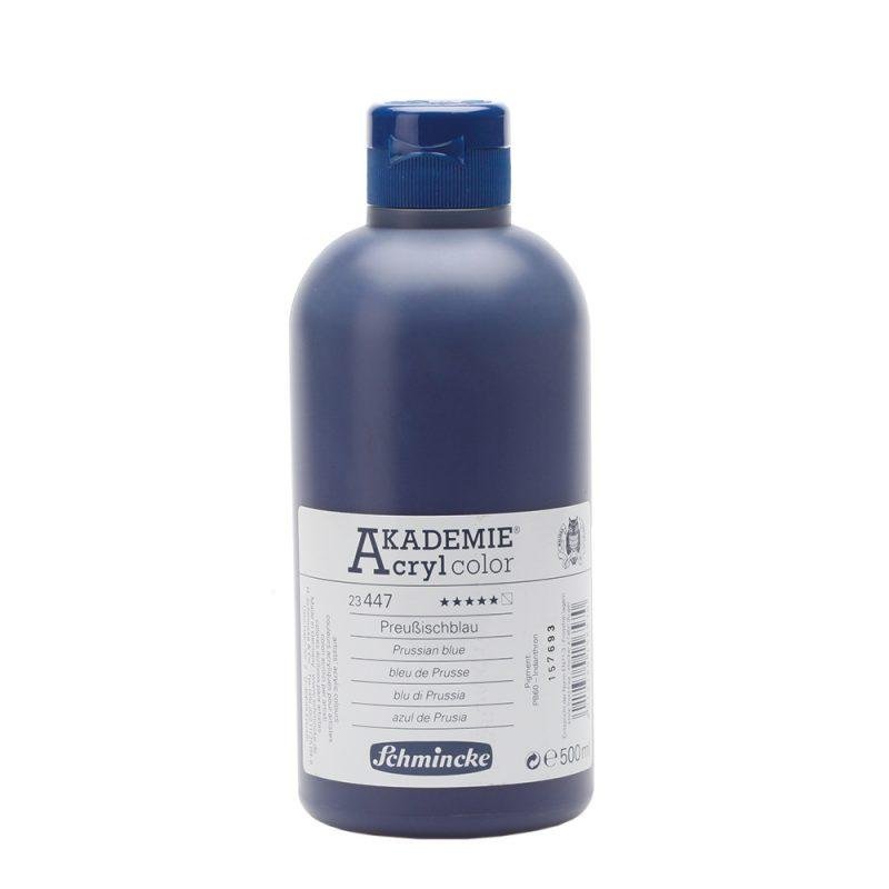 Akademie akriliniai dažai 500ml-prussian blue