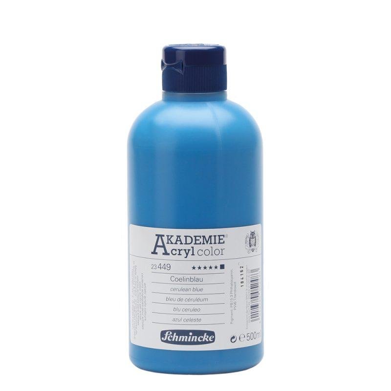 Akademie akriliniai dažai 500ml-cerulean blue
