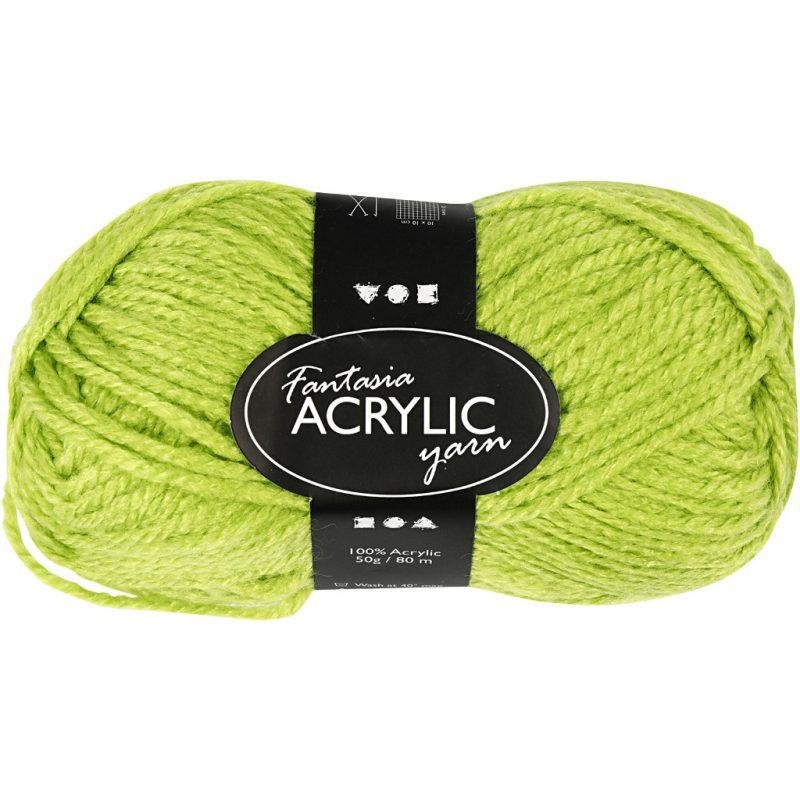Akriliniai siūlai , 50gr.- 80m Žalios sp.