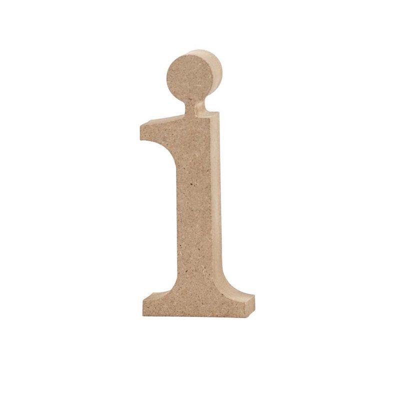 Raidė I, mažoji, pastatoma H:8.2cm (MDF)
