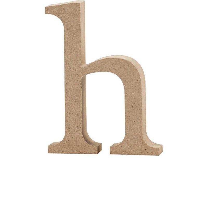 Raidė H, mažoji, pastatoma H:13cm (MDF)