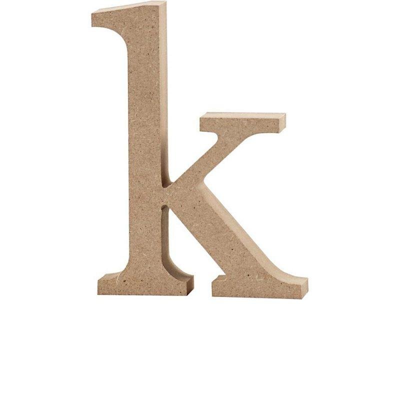 Raidė K, mažoji, pastatoma H:13cm (MDF)