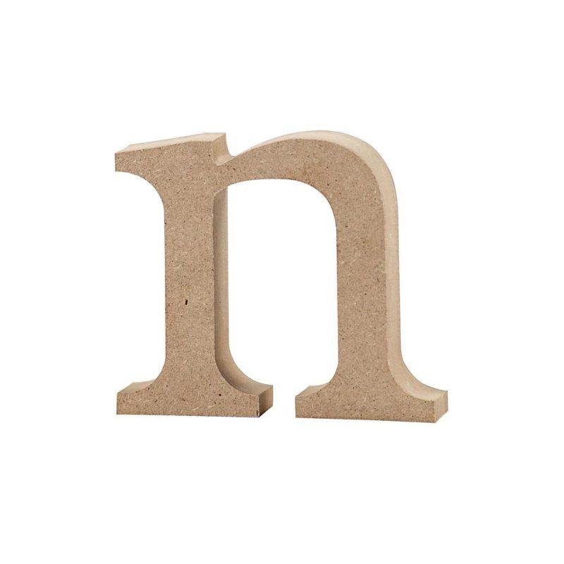Raidė N, mažoji, pastatoma H:8cm (MDF)