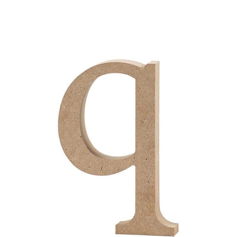 Raidė Q, mažoji, pastatoma H:13 cm (MDF)