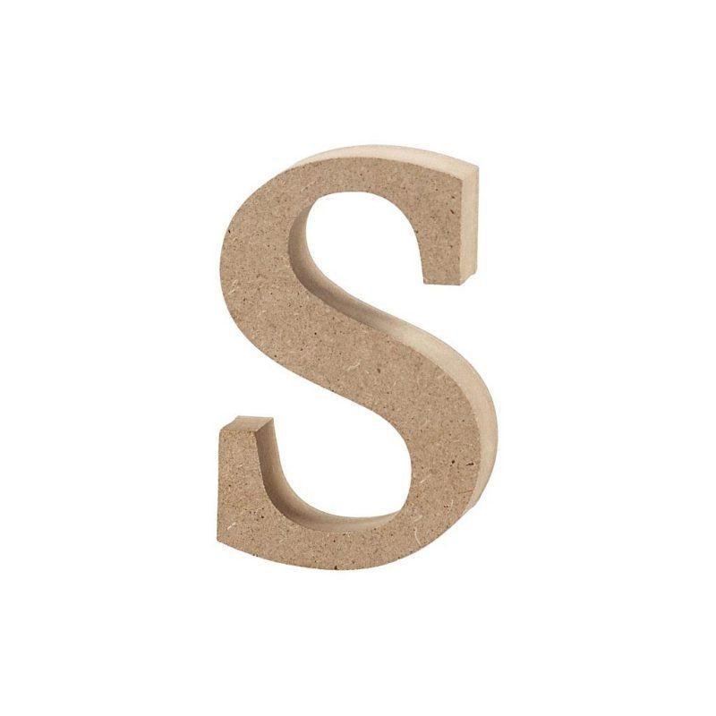 Raidė s, mažoji, pastatoma H:8cm (MDF)