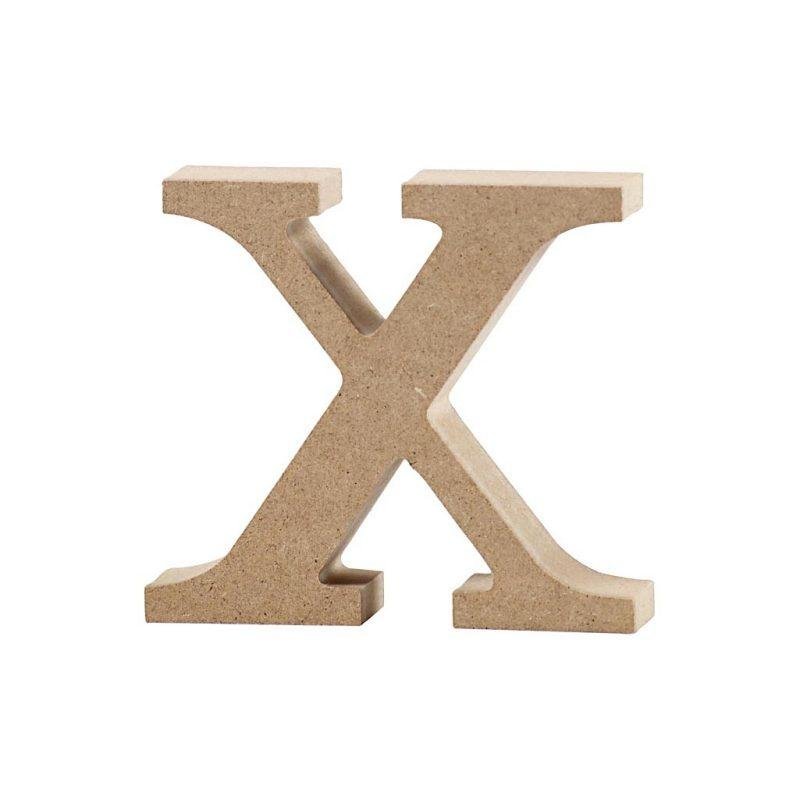 Raidė X, mažoji, pastatoma H:8cm (MDF)