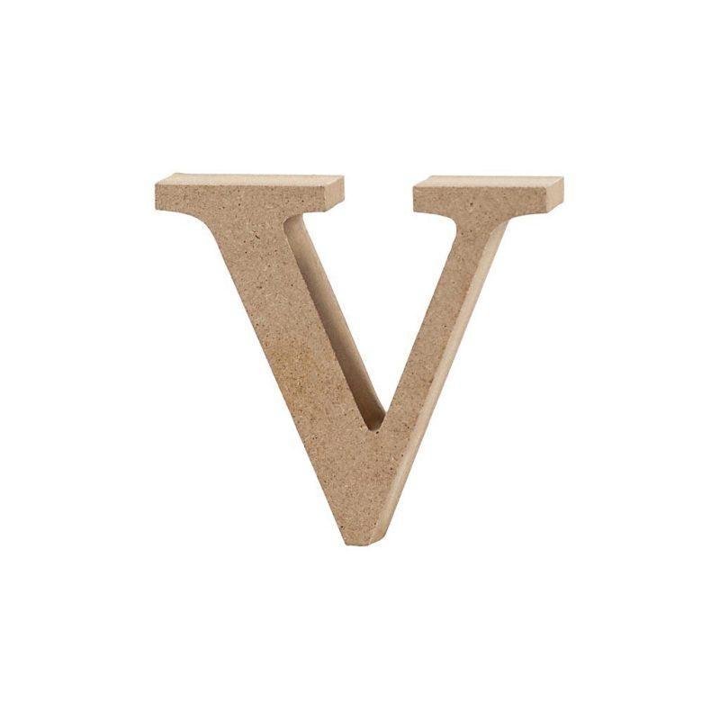 Raidė V, mažoji, pastatoma H:8cm (MDF)