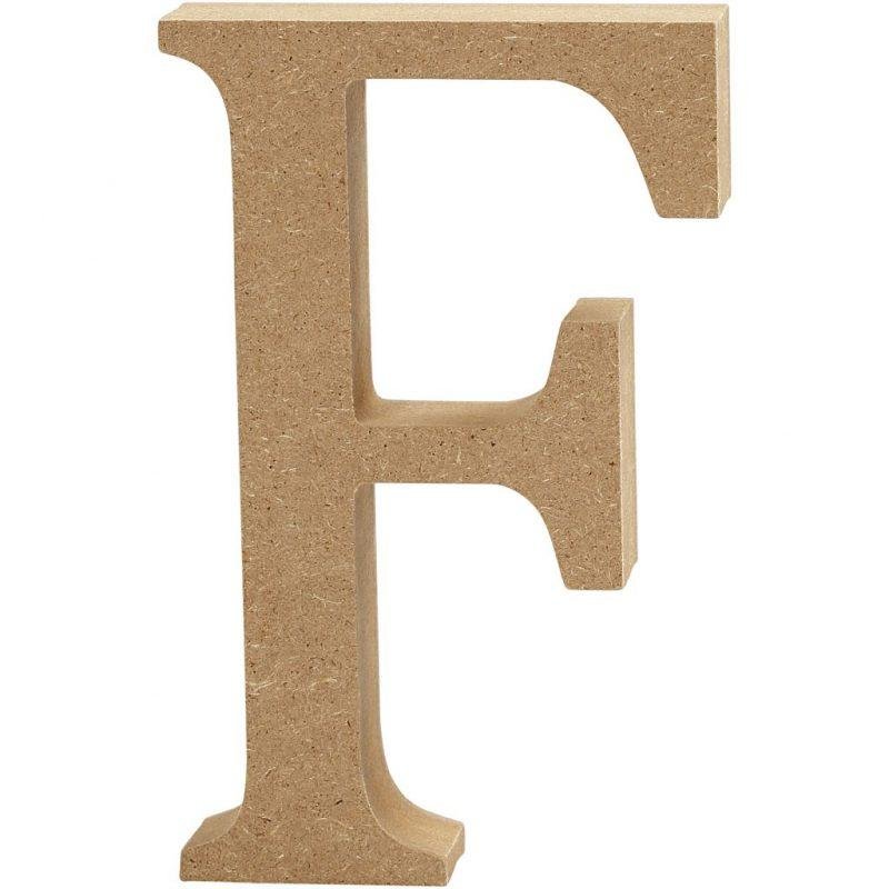 Raidė F, pastatoma H:13cm (MDF)