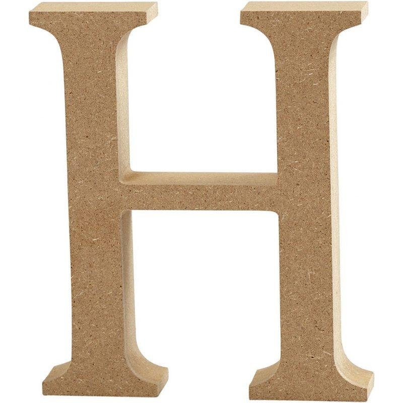 Raidė H, pastatoma H:13cm (MDF)