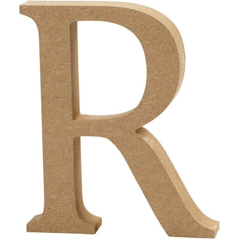 Raidė R, pastatoma H:13cm (MDF)