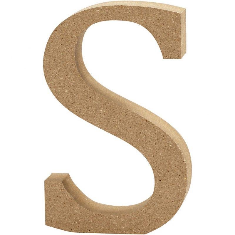 Raidė S, pastatoma H:13cm (MDF)