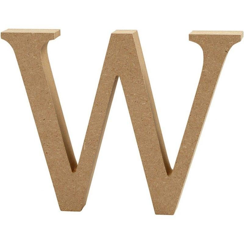 Raidė W, pastatoma H:13cm (MDF)