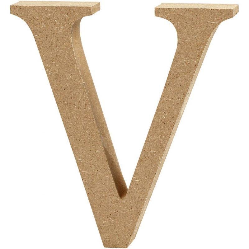 Raidė V, pastatoma H:13cm (MDF)