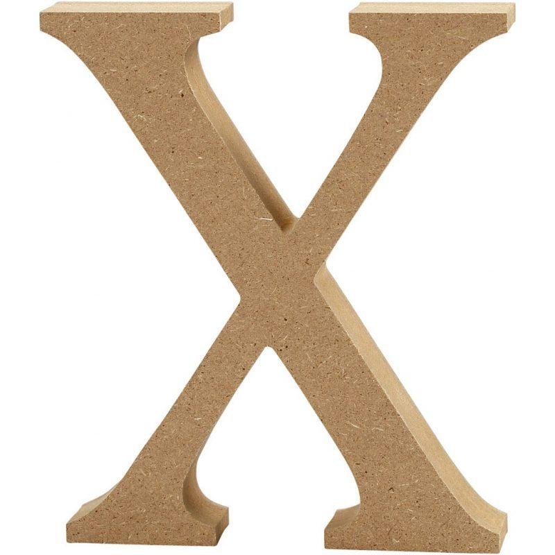 Raidė X, pastatoma H:13cm (MDF)
