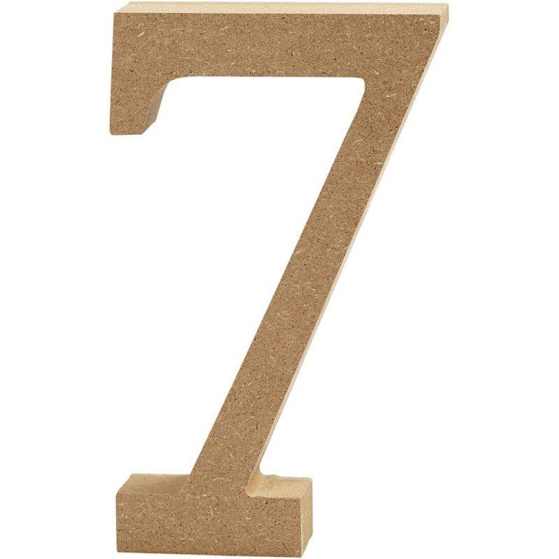 Skaičius 7, pastatomas H:13cm (MDF)