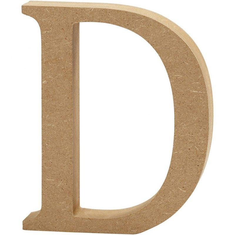 Raidė D, pastatoma H:8cm (MDF)
