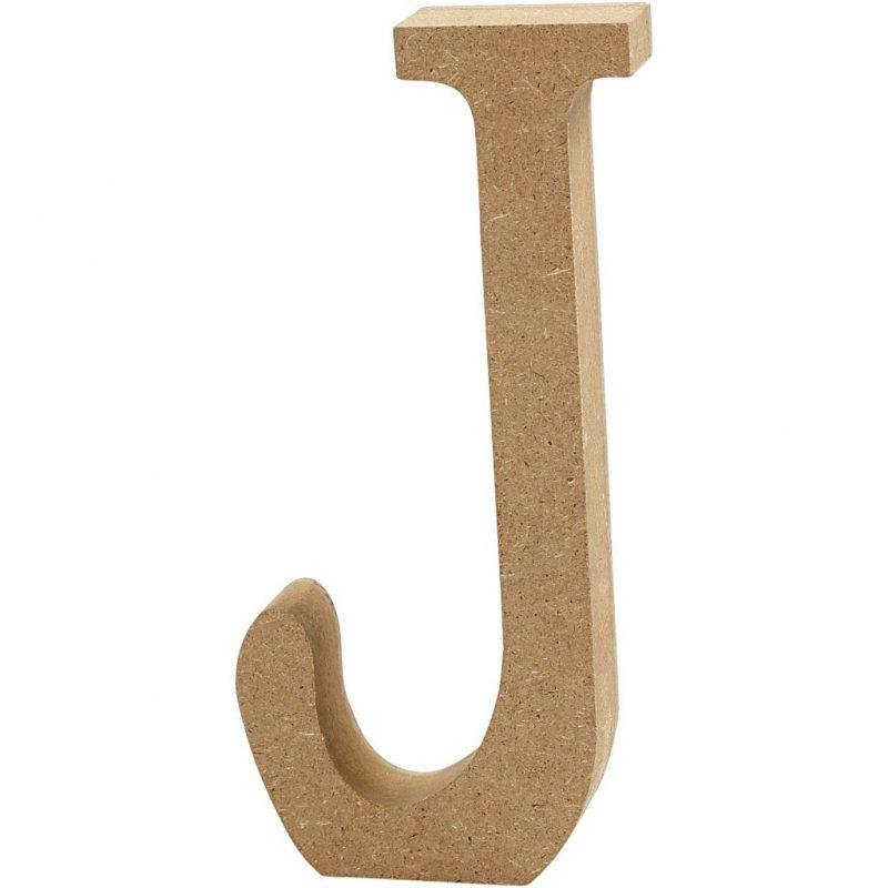 Raidė J, pastatoma H:8cm (MDF)