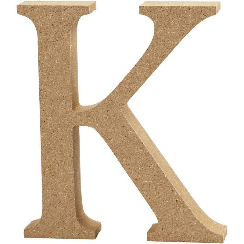 Raidė K, pastatoma H:8cm (MDF)