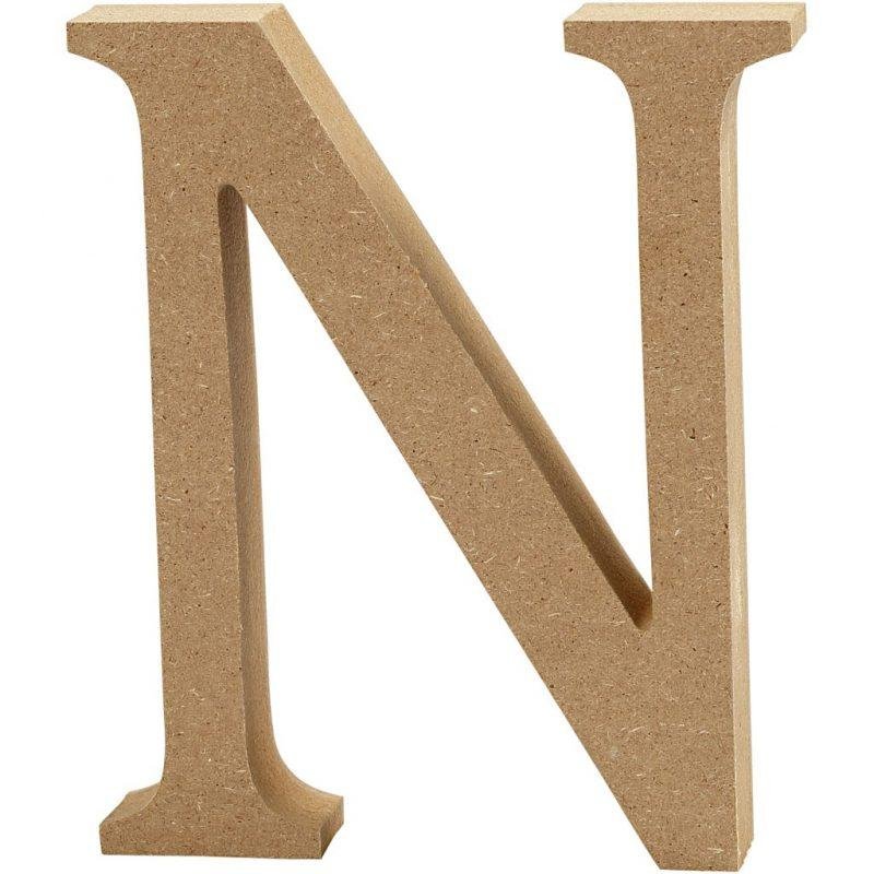 Raidė N, pastatoma H:8cm (MDF)