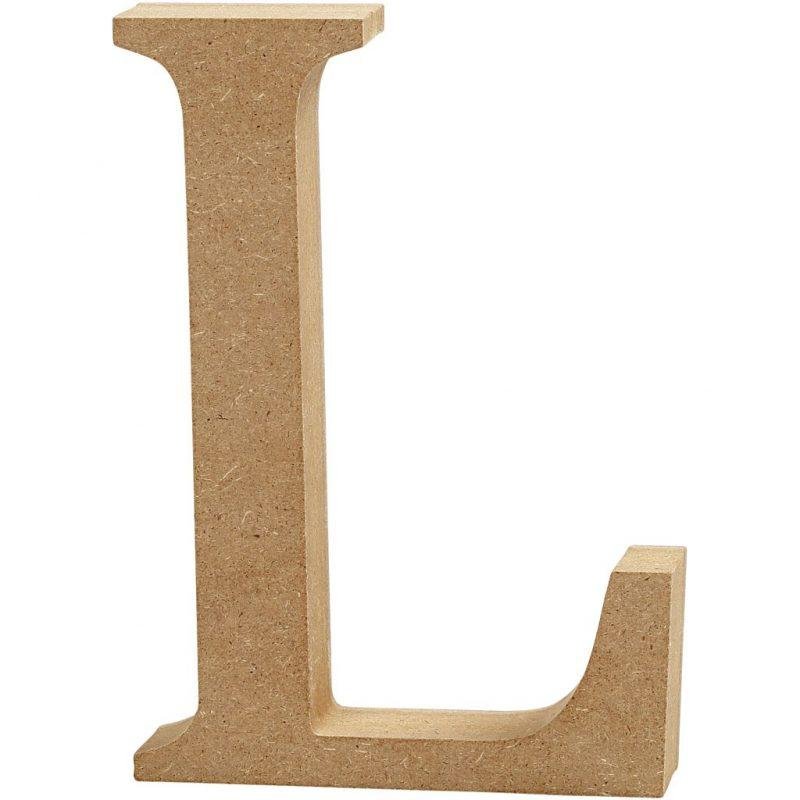 Raidė L, pastatoma H:8cm (MDF)