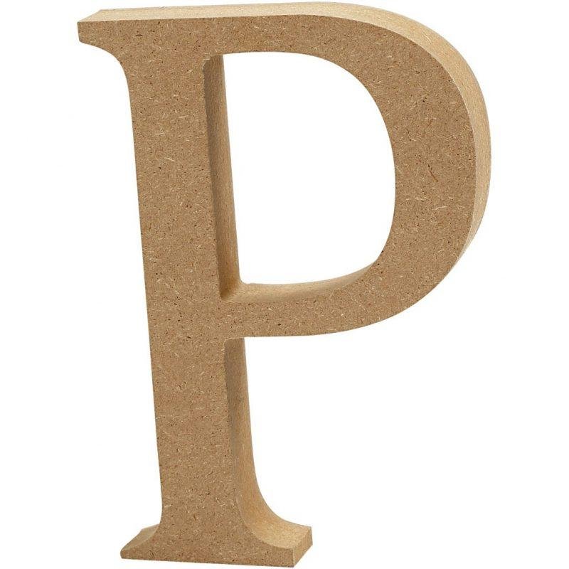 Raidė P, pastatoma H:8cm (MDF)