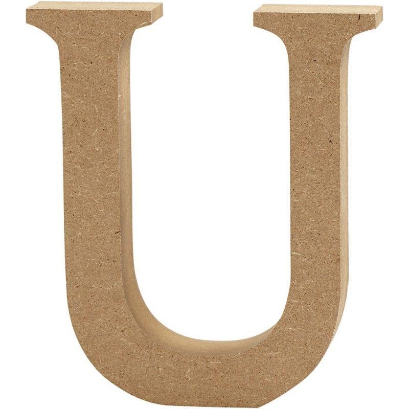 Raidė U, pastatoma H:8cm (MDF)