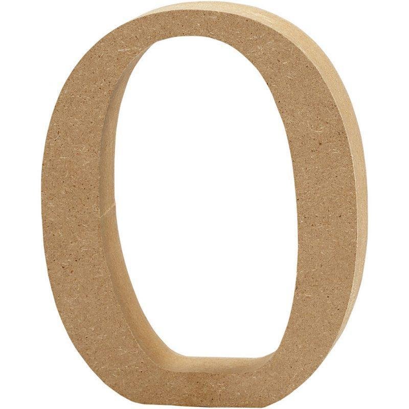 Skaičius 0, pastatomas H:8cm (MDF)