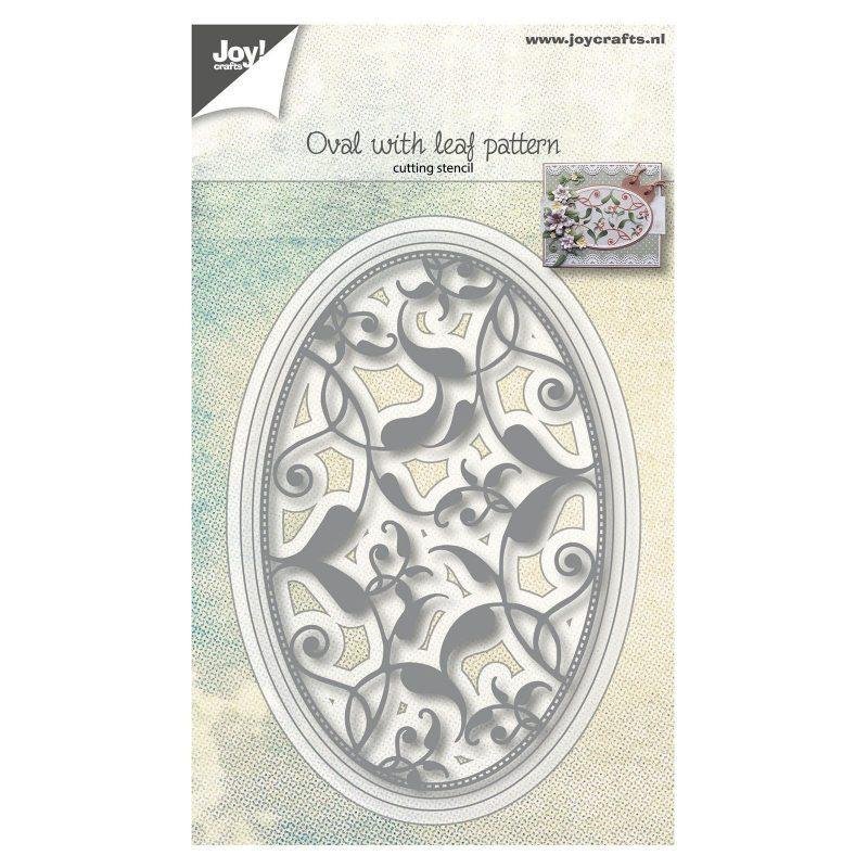 Kirtimo plokštelė Joy Crafts - Aval with leaf pattern
