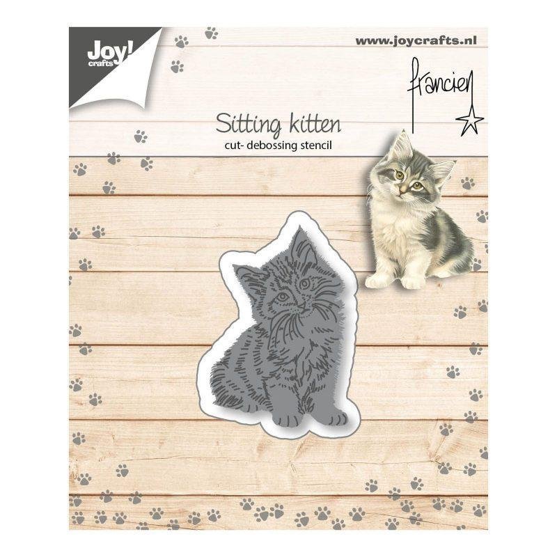 Kirtimo plokštelė Joy Crafts - Sitting kitten