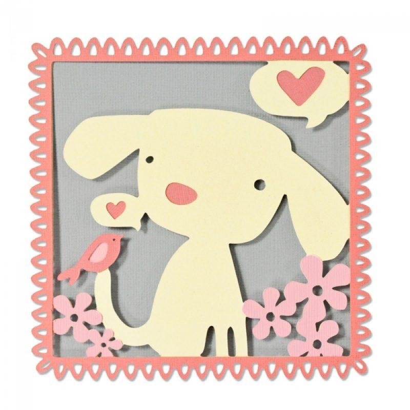 Kirtimo plokštelė Sizzix Thinlits - Best Friends