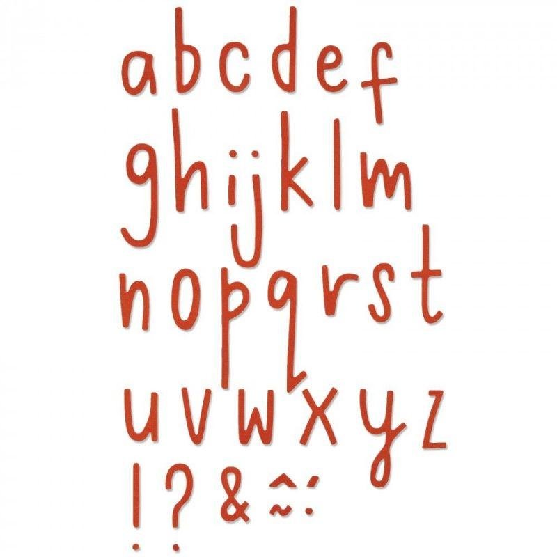 Kirtimo plokštelė Sizzix Thinlits - Delicate Letters