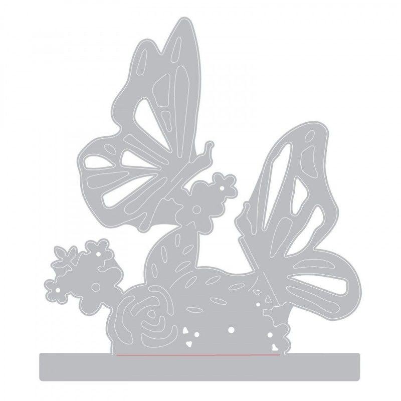 Kirtimo plokštelė Sizzix Thinlits - Interlacing butterfly