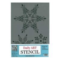 Trafaretas 20x30cm  Large Snowflakes