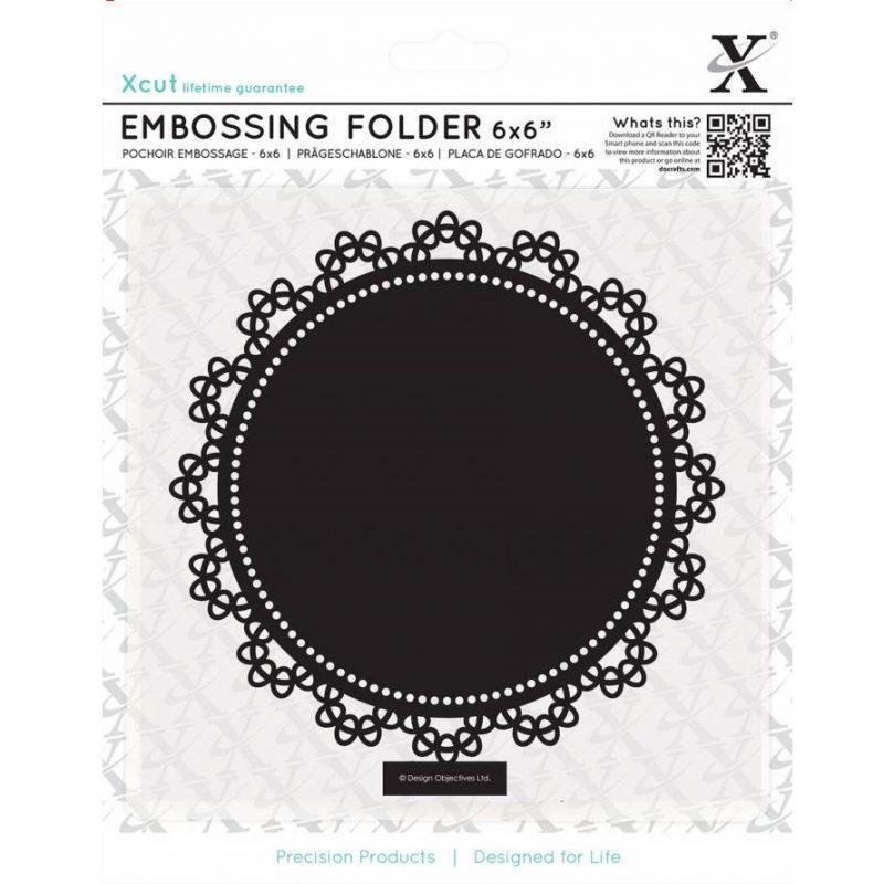 Reljefinė plokštelė Xcut 15x15cm Lace Circle