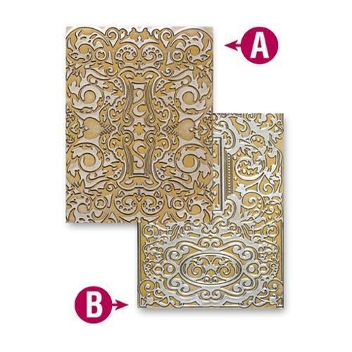 Reljefinė plokštelė Spellbinders 12.7x17.80cm Decorative Fancy Tags Two (dvipusė)