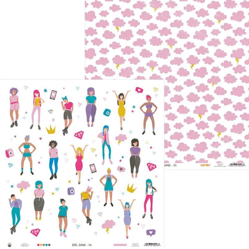 Dvipusis popierius - Girl Gang 1