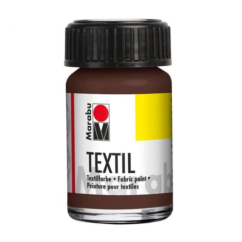 Marabu dažai tekstilei 15ml - 045 Dark Brown