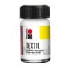 Marabu dažai tekstilei. Universalūs, vandens pagrindu pagaminti dažai natūralaus pluošto šviesiems audiniams dekoruoti. Talpa 15ml.