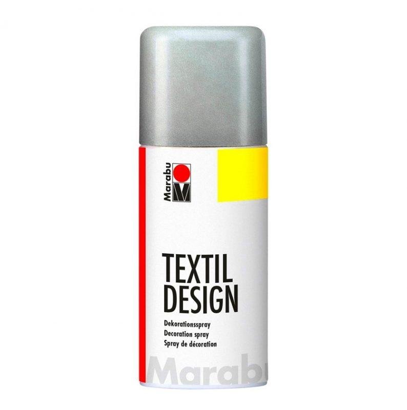 Dažai purškiami Textil Design 150ml 782 Metalic silver