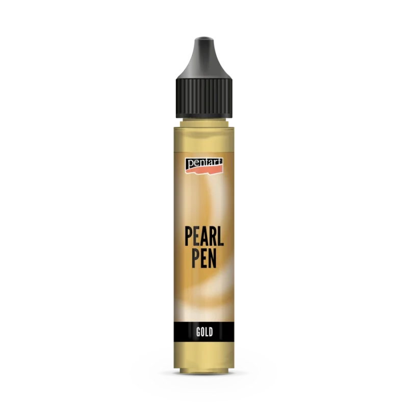 Skysti perlai Pentart 30ml, aukso sp.