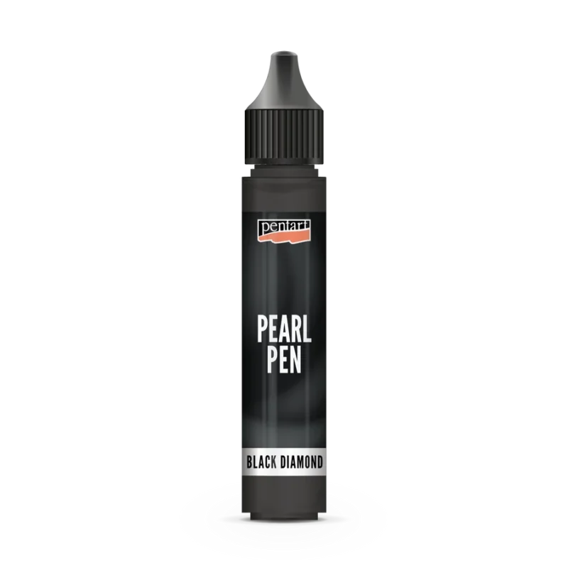 Skysti perlai Pentart 30ml, juodos metalizuotos sp.