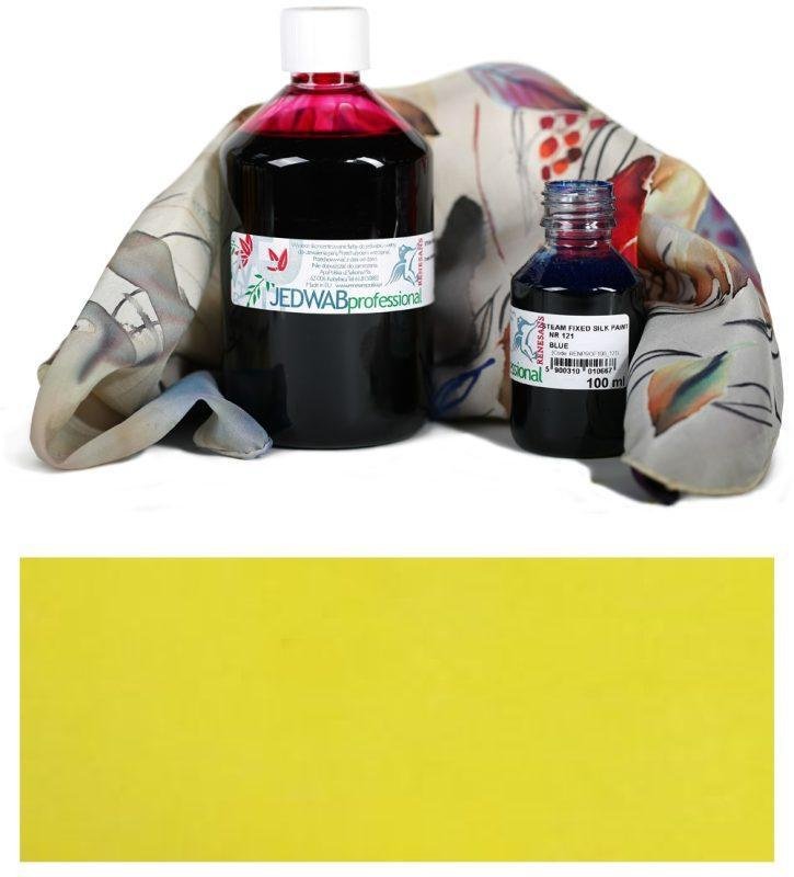 Šilko dažai Renesans JEDWAB -100 ml. fiksuojami garu - Geltona sp.