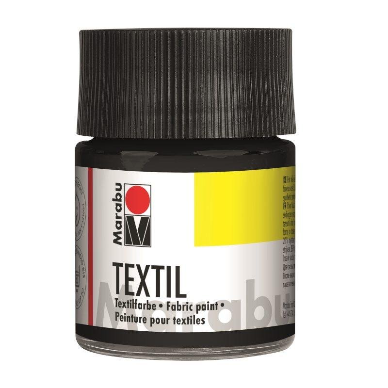 Marabu dažai tekstilei 50ml - 073 Black