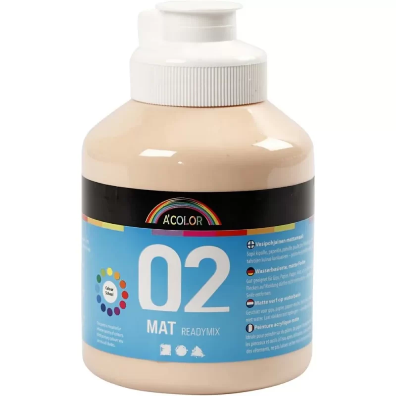 Akriliniai dažai A-Color 500ml Kreminės sp.