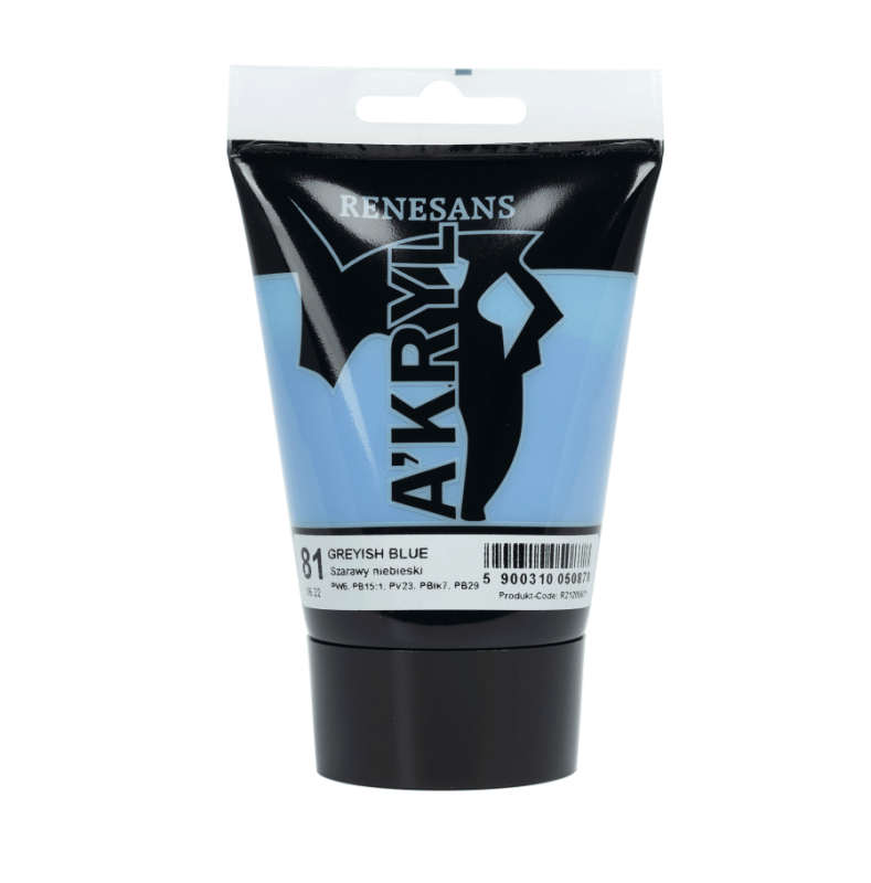 Akriliniai dažai Renesans A'KRYL 100ml - pilkai mėlyna sp.
